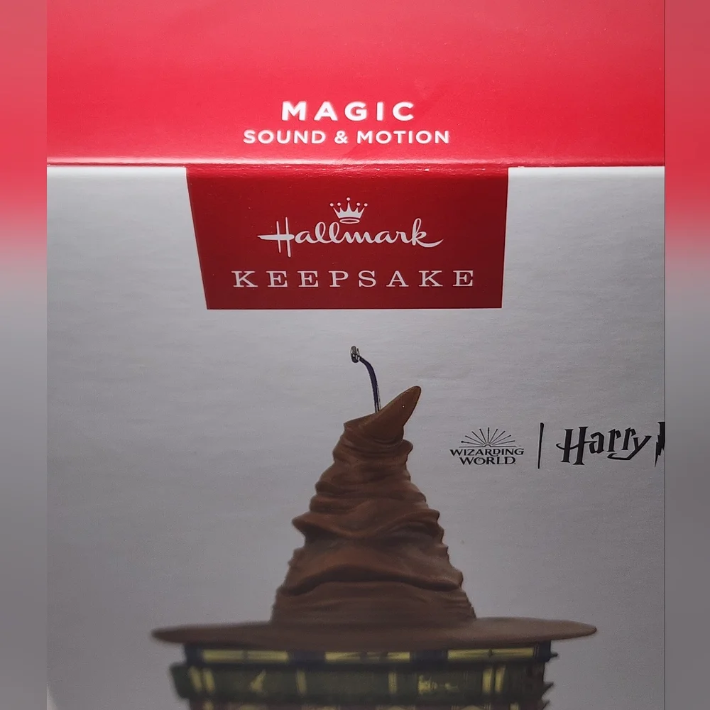 2022 Hallmark Harry Potter Sorting Hat Magic Sound & Motion Ornament MIB BNIB - Picture 4 of 5
